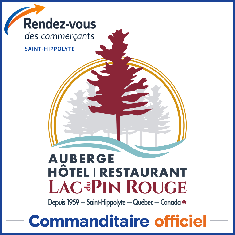 Logo Auberge Lac du Pin Rouge - Commanditaire officiel du Rendez-vous des commerçants Saint-Hippolyte